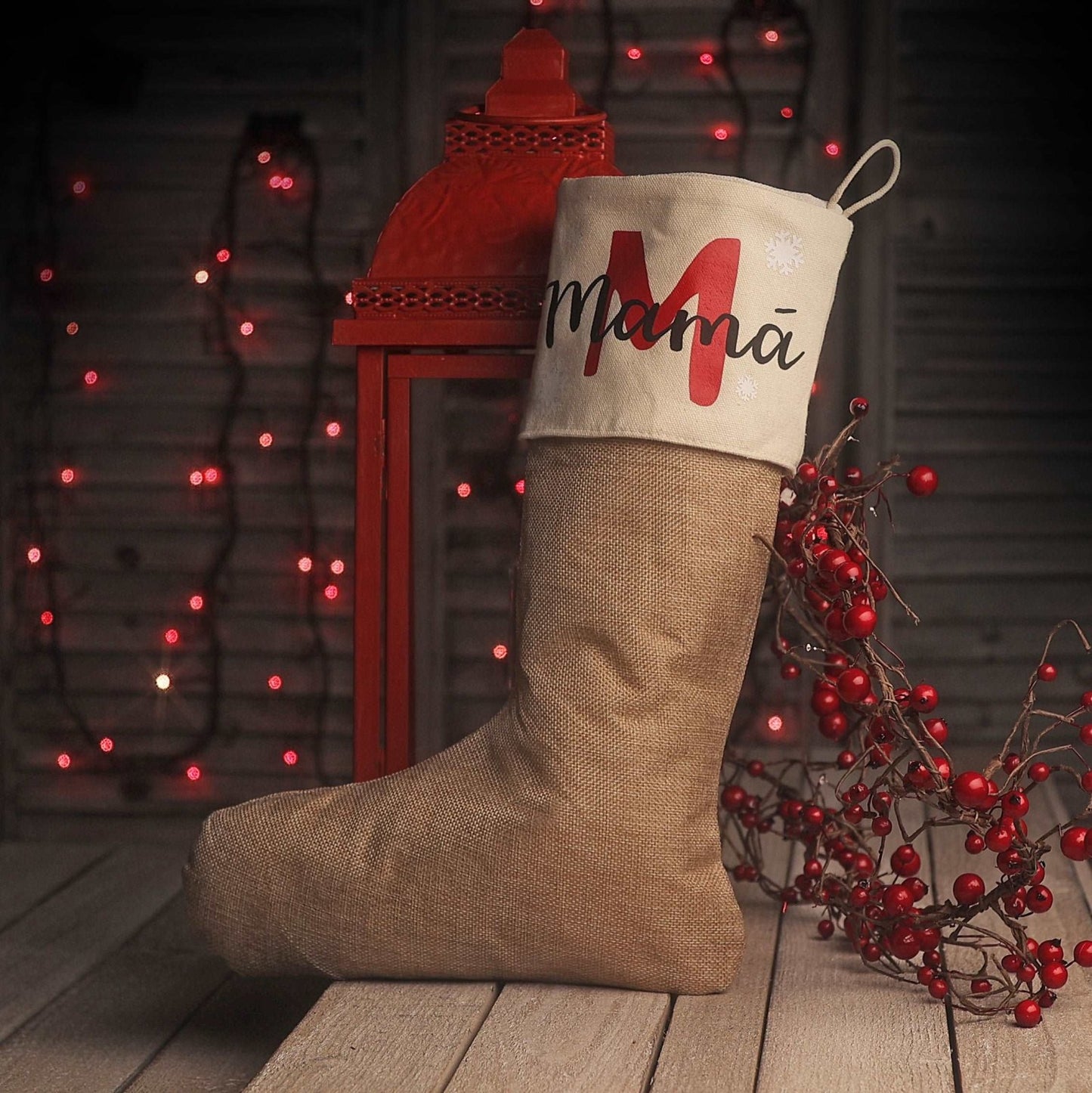 CALCETINES NAVIDAD PERSONALIZADOS FAMILIA ·INICIAL· - Happy Moments Baby