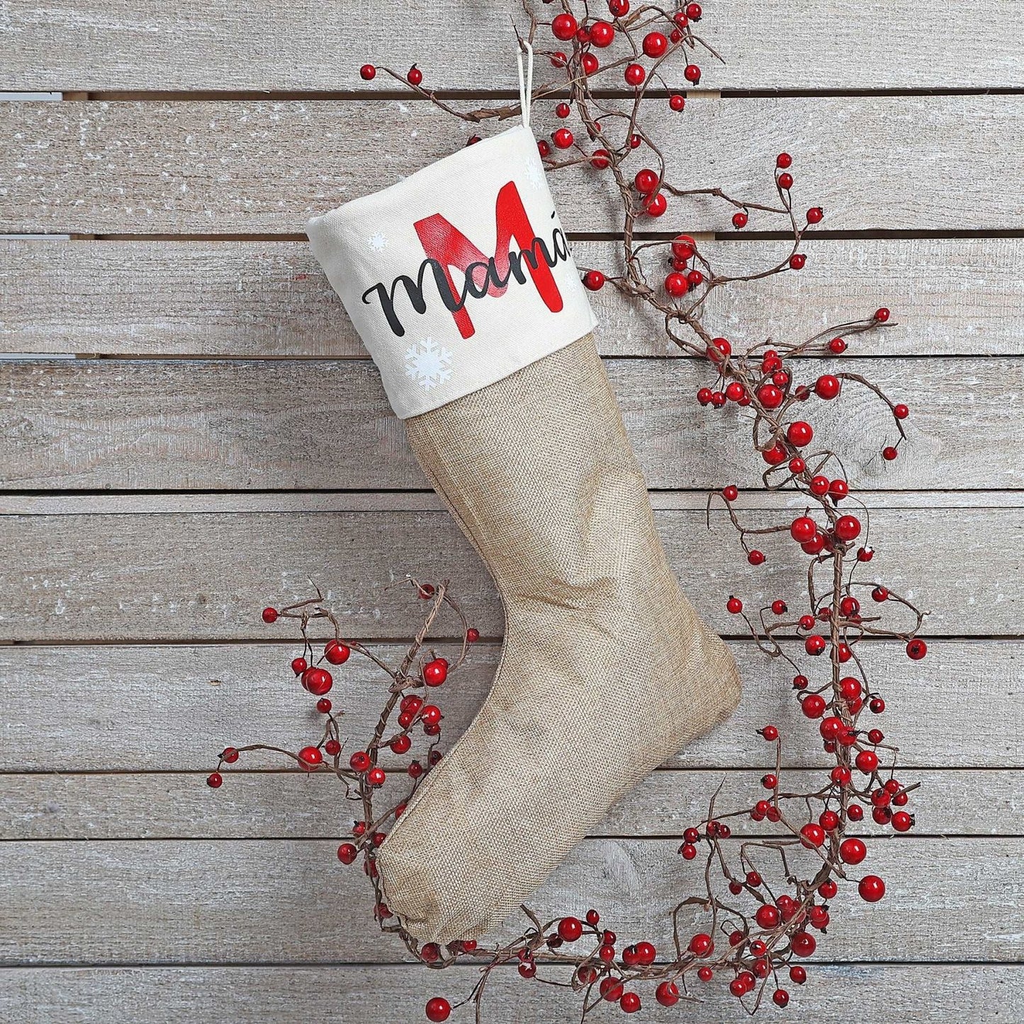 CALCETINES NAVIDAD PERSONALIZADOS FAMILIA ·INICIAL· - Happy Moments Baby