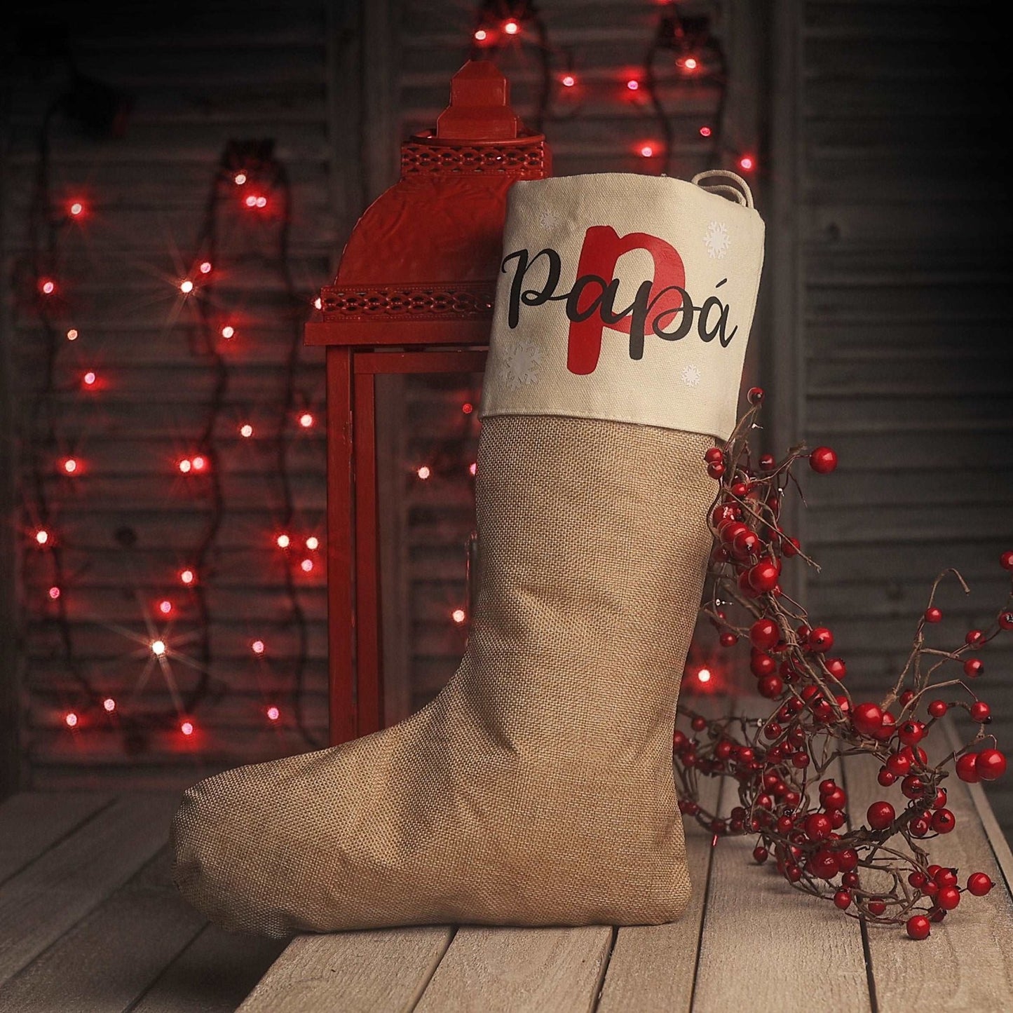 CALCETINES NAVIDAD PERSONALIZADOS FAMILIA ·INICIAL· - Happy Moments Baby