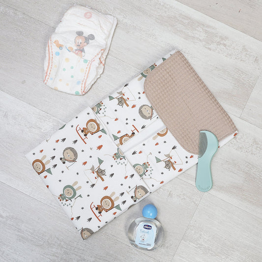 CAMBIADOR PLEGABLE PARA BEBÉ PERSONALIZADO ·WINTER· - Happy Moments Baby