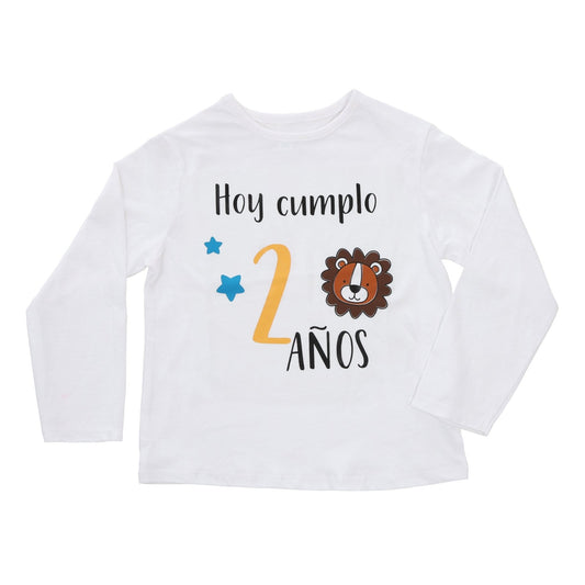 CAMISETA CUMPLEAÑOS ·ANIMALS· - Happy Moments Baby