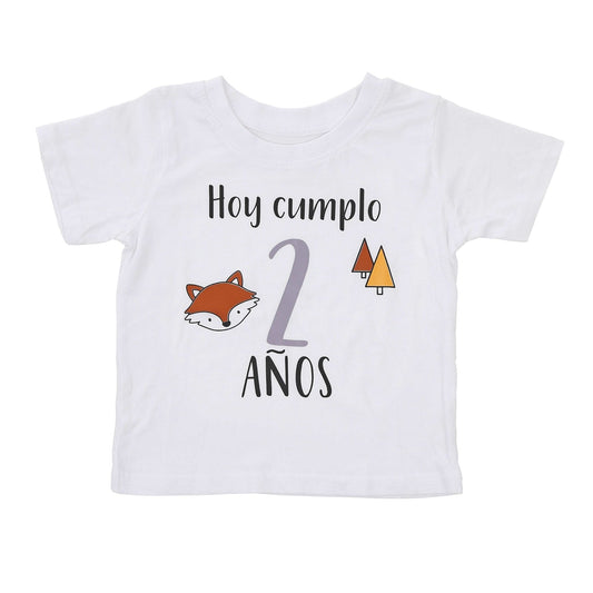 CAMISETA CUMPLEAÑOS ·BOSQUE· - Happy Moments Baby