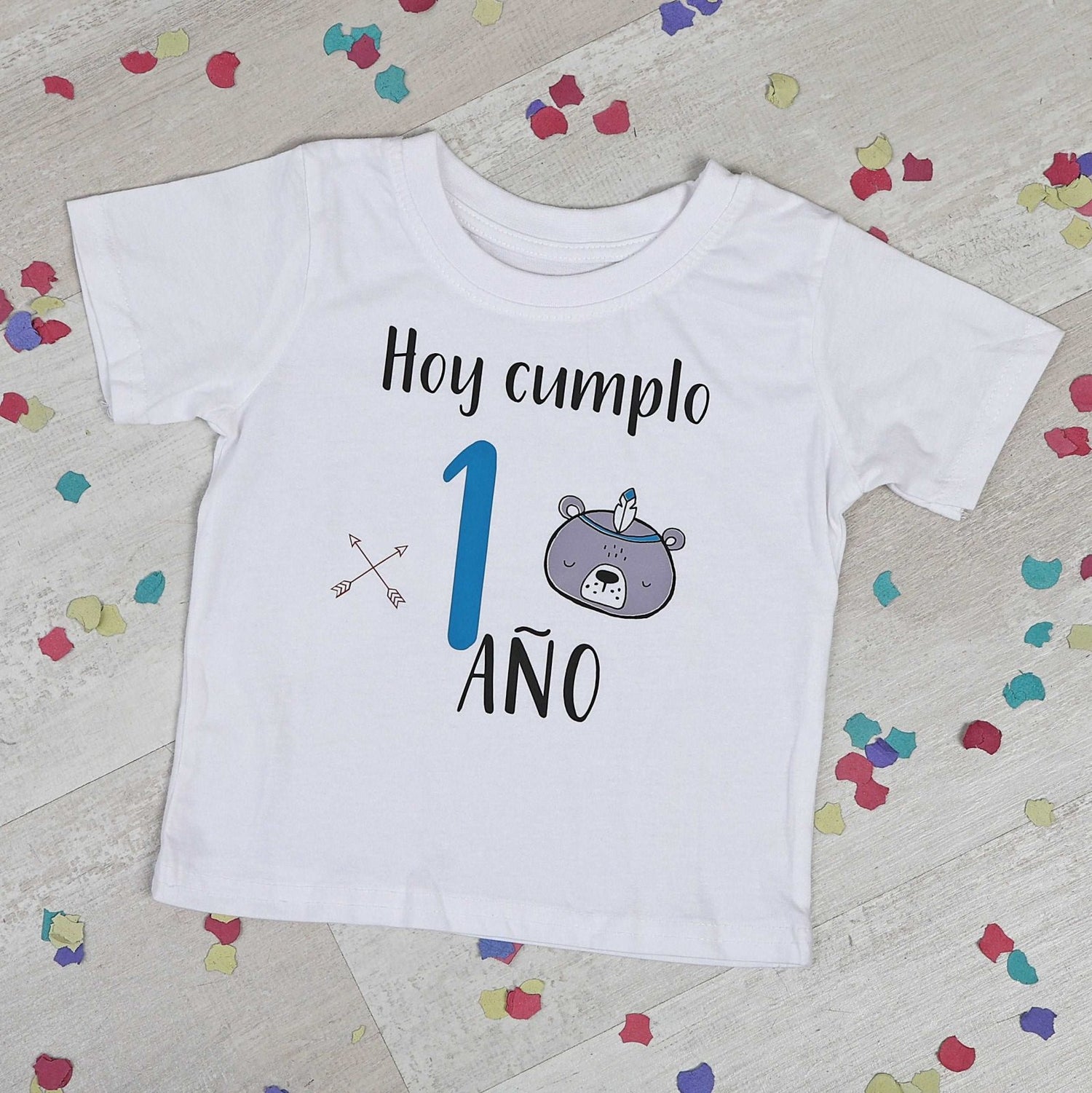 CAMISETA CUMPLEAÑOS ·INDIO· - Happy Moments Baby