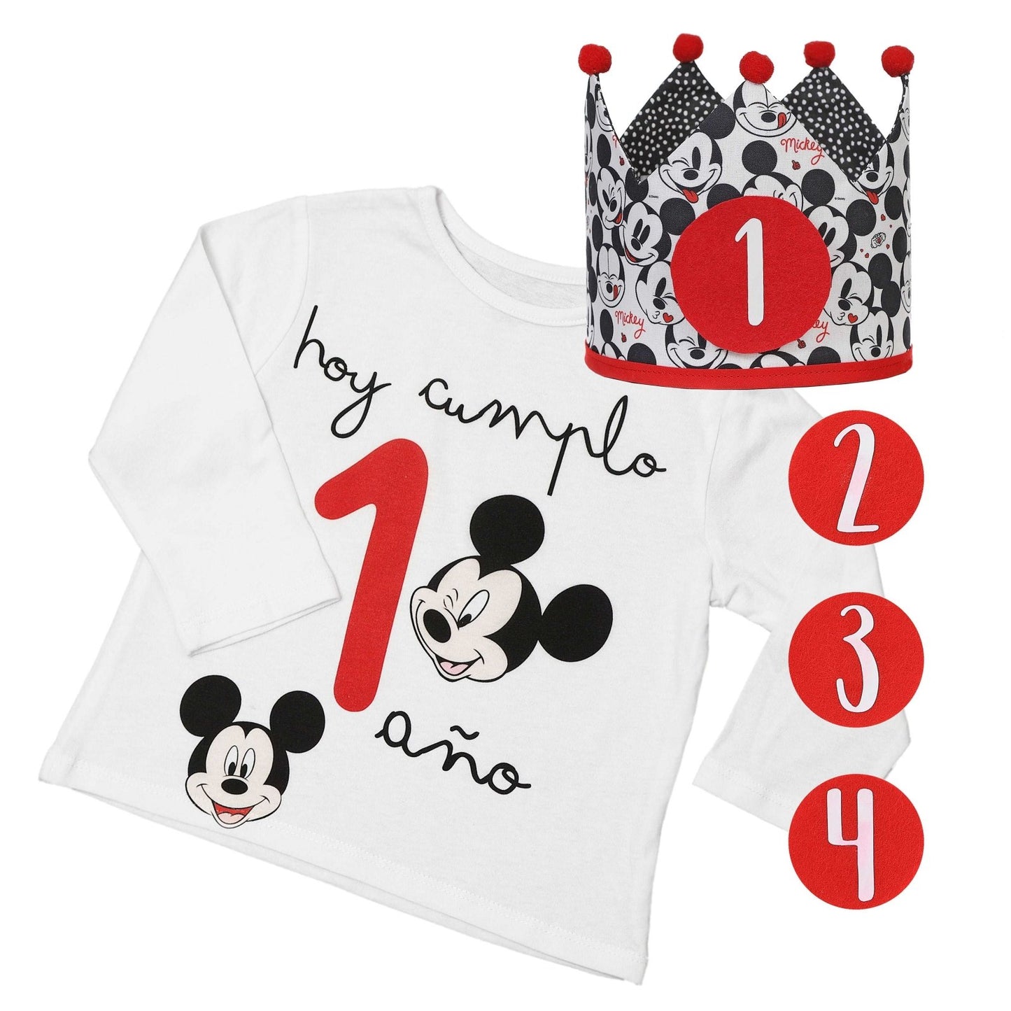 CAMISETA CUMPLEAÑOS ·MICKEY· - Happy Moments Baby