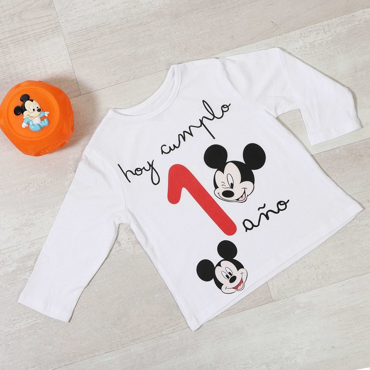 CAMISETA CUMPLEAÑOS ·MICKEY· - Happy Moments Baby