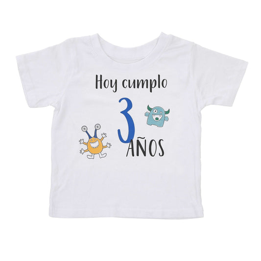 CAMISETA CUMPLEAÑOS ·MONSTERS· - Happy Moments Baby