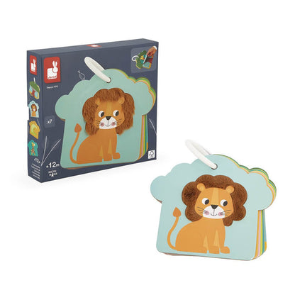 CARTAS TÁCTILES TEXTURAS JANOD ·SABANA· - Happy Moments Baby