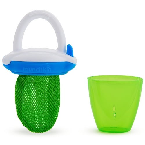 CHUPETE PARA FRUTA CON REJILLA ALIMENTADOR DELUXE MUNCHKIN ·VERDE· - Happy Moments Baby