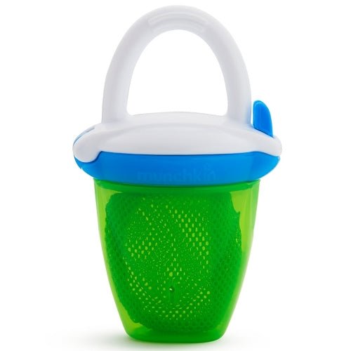 CHUPETE PARA FRUTA CON REJILLA ALIMENTADOR DELUXE MUNCHKIN ·VERDE· - Happy Moments Baby