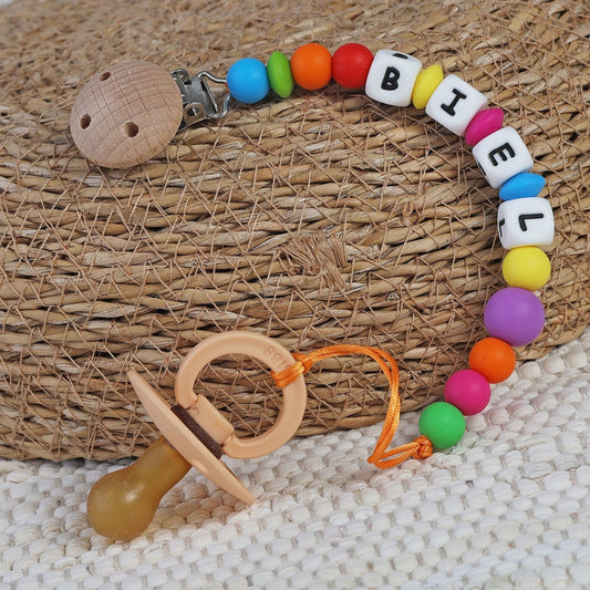 CHUPETERO PERSONALIZADO CON NOMBRE ·AHIMSA· - Happy Moments Baby