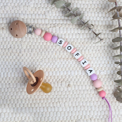 CHUPETERO PERSONALIZADO CON NOMBRE ·TULSI· - Happy Moments Baby