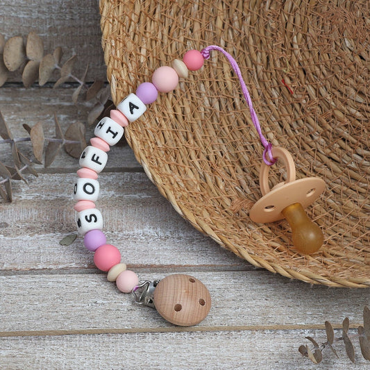 CHUPETERO PERSONALIZADO CON NOMBRE ·TULSI· - Happy Moments Baby
