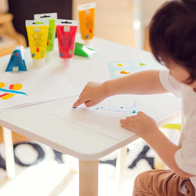 COLORES PINTURA DE DEDOS 6 TUBOS - Happy Moments Baby