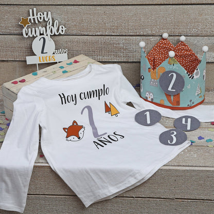 CORONA CUMPLEAÑOS ·BOSQUE· - Happy Moments Baby