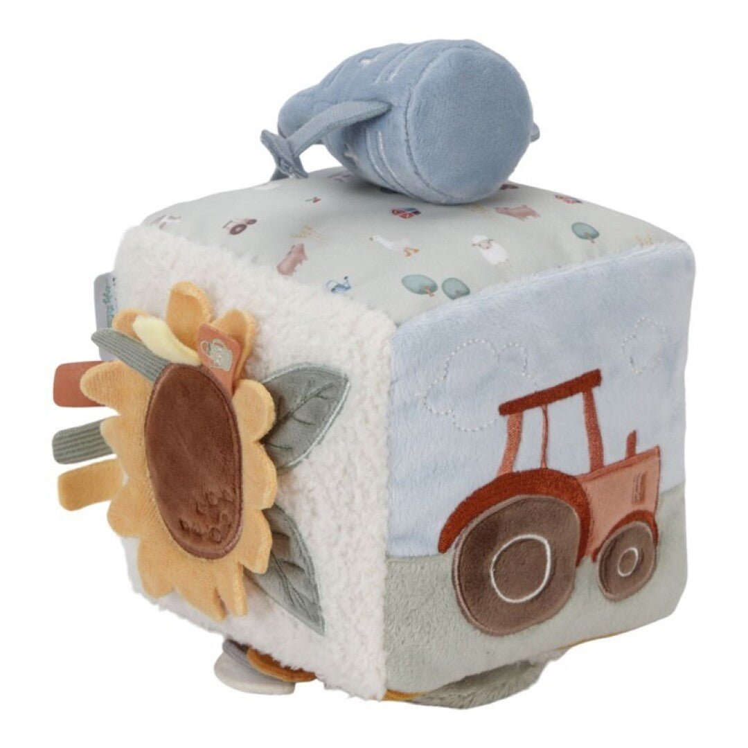 CUBO BLANDITO SENSORIAL DE ACTIVIDADES LITTLE DUTCH ·LITTLE FARM· - Happy Moments Baby