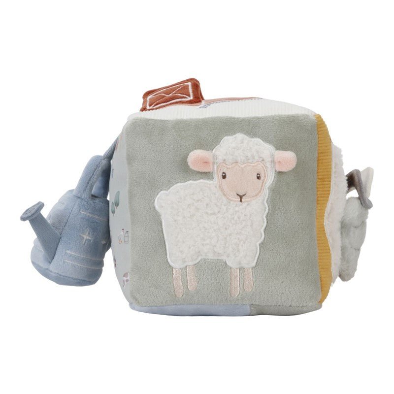 CUBO BLANDITO SENSORIAL DE ACTIVIDADES LITTLE DUTCH ·LITTLE FARM· - Happy Moments Baby