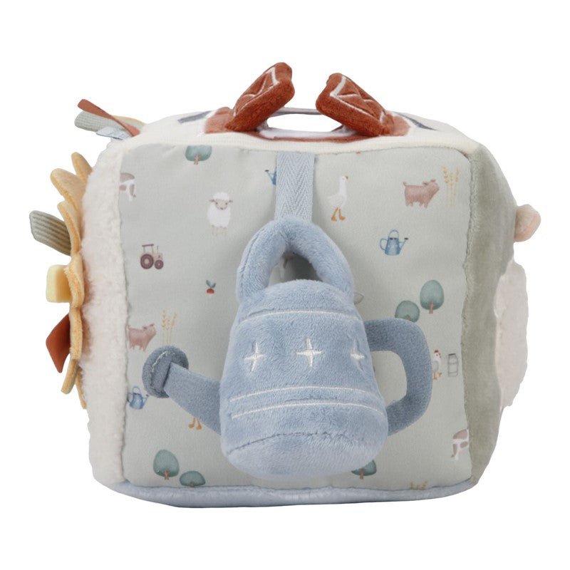 CUBO BLANDITO SENSORIAL DE ACTIVIDADES LITTLE DUTCH ·LITTLE FARM· - Happy Moments Baby