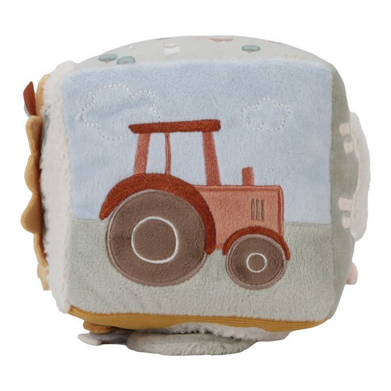 CUBO BLANDITO SENSORIAL DE ACTIVIDADES LITTLE DUTCH ·LITTLE FARM· - Happy Moments Baby