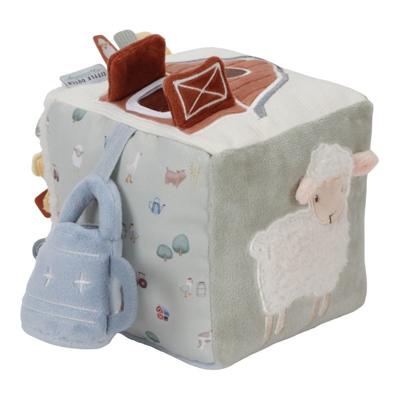 CUBO BLANDITO SENSORIAL DE ACTIVIDADES LITTLE DUTCH ·LITTLE FARM· - Happy Moments Baby