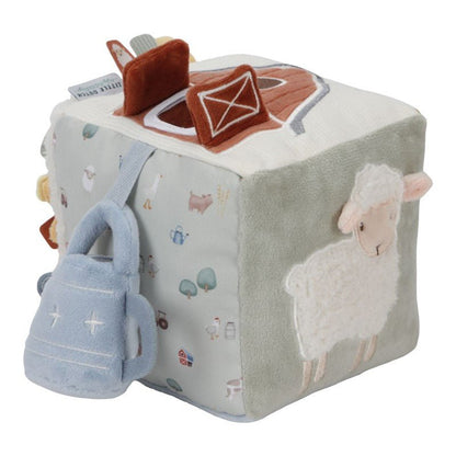 CUBO BLANDITO SENSORIAL DE ACTIVIDADES LITTLE DUTCH ·LITTLE FARM· - Happy Moments Baby
