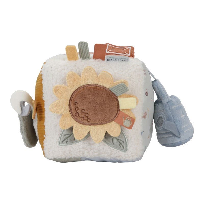 CUBO BLANDITO SENSORIAL DE ACTIVIDADES LITTLE DUTCH ·LITTLE FARM· - Happy Moments Baby