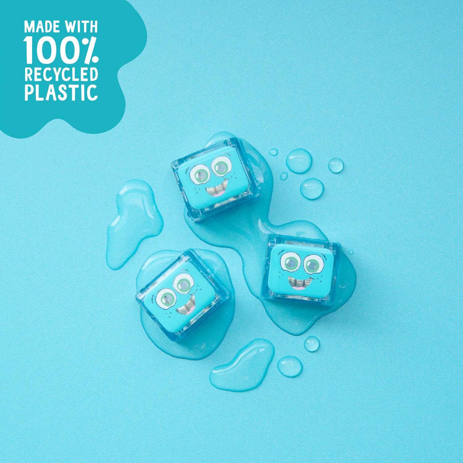 CUBOS DE LUZ PARA EL BAÑO GLOPALS ·4 CUBOS BLAIR AZUL· - Happy Moments Baby