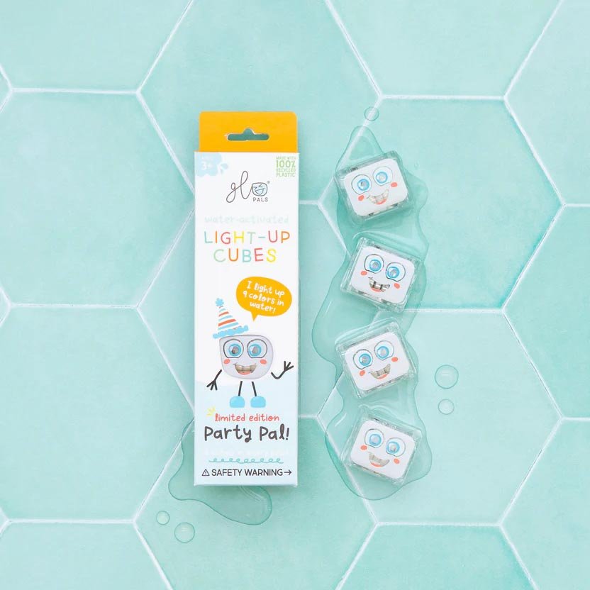 CUBOS DE LUZ PARA EL BAÑO GLOPALS ·4 CUBOS MULTICOLOR· - Happy Moments Baby