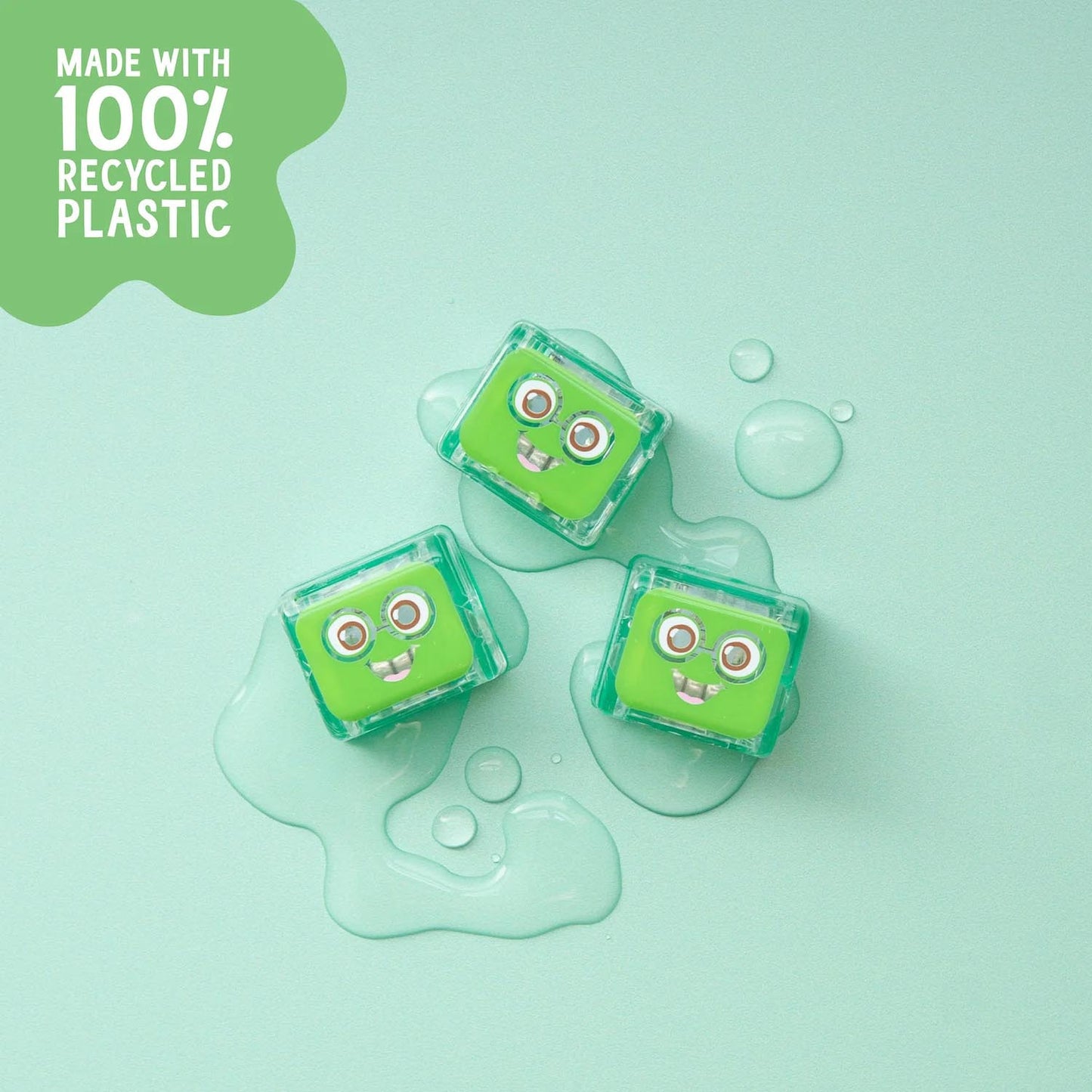 CUBOS DE LUZ PARA EL BAÑO GLOPALS ·4 CUBOS PIPPA VERDE· - Happy Moments Baby