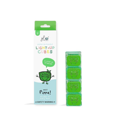 CUBOS DE LUZ PARA EL BAÑO GLOPALS ·4 CUBOS PIPPA VERDE· - Happy Moments Baby