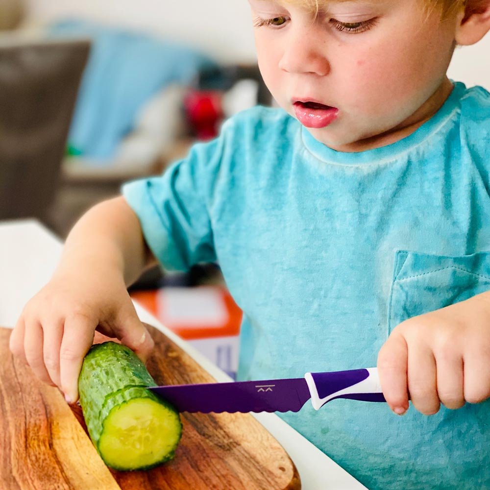 CUCHILLO DE AUTONOMÍA ·LILA· - Happy Moments Baby