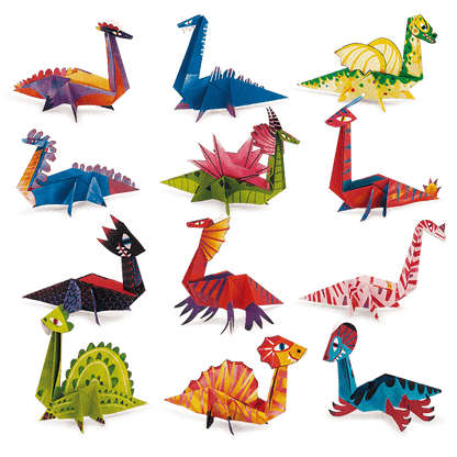 EASY ORIGAMI LUDATTICA ·DINOSAURIOS· - Happy Moments Baby