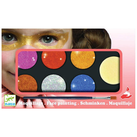 ESTUCHE DE MAQUILLAJE INFANTIL 6 COLORES ·EFECTO METALIZADO· - Happy Moments Baby