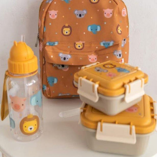 FIAMBRERA CAJA DE ALMUERZO TUTETE GRANDE ·ANIMAL FRIENDS· - Happy Moments Baby