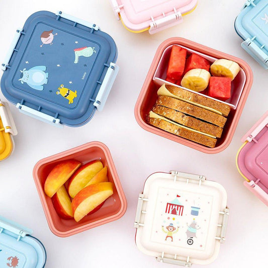 FIAMBRERA CAJA DE ALMUERZO TUTETE GRANDE ·LITTLE MONSTERS· - Happy Moments Baby