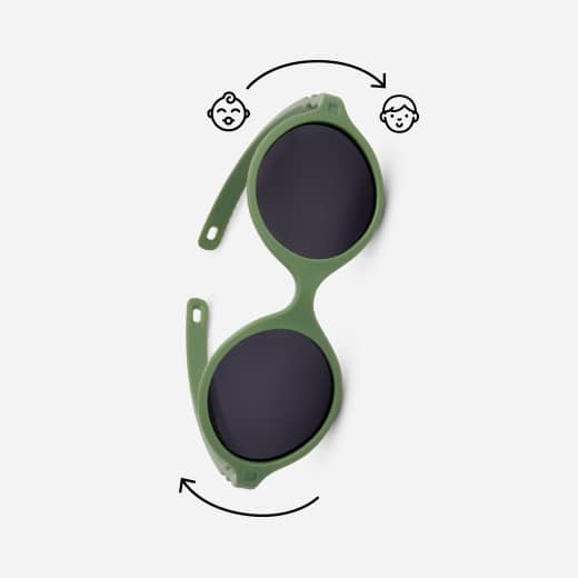 GAFAS FLEXIBLES DE PROTECCIÓN SOLAR (0-12 MESES) ·DIABOLA KAKI· - Happy Moments Baby