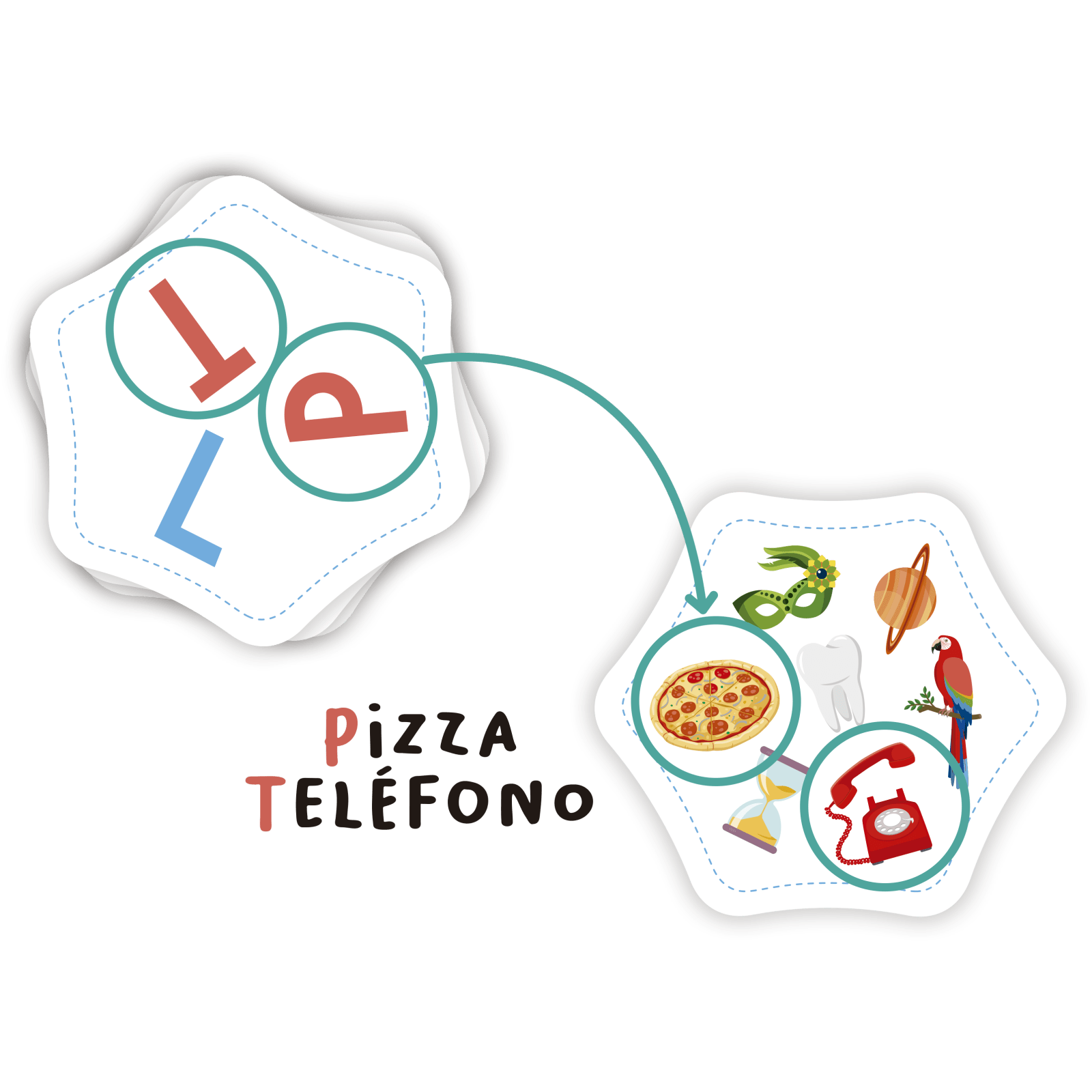 JUEGO DE CARTAS FLEXIQ ·ENLAZA LETRAS· - Happy Moments Baby