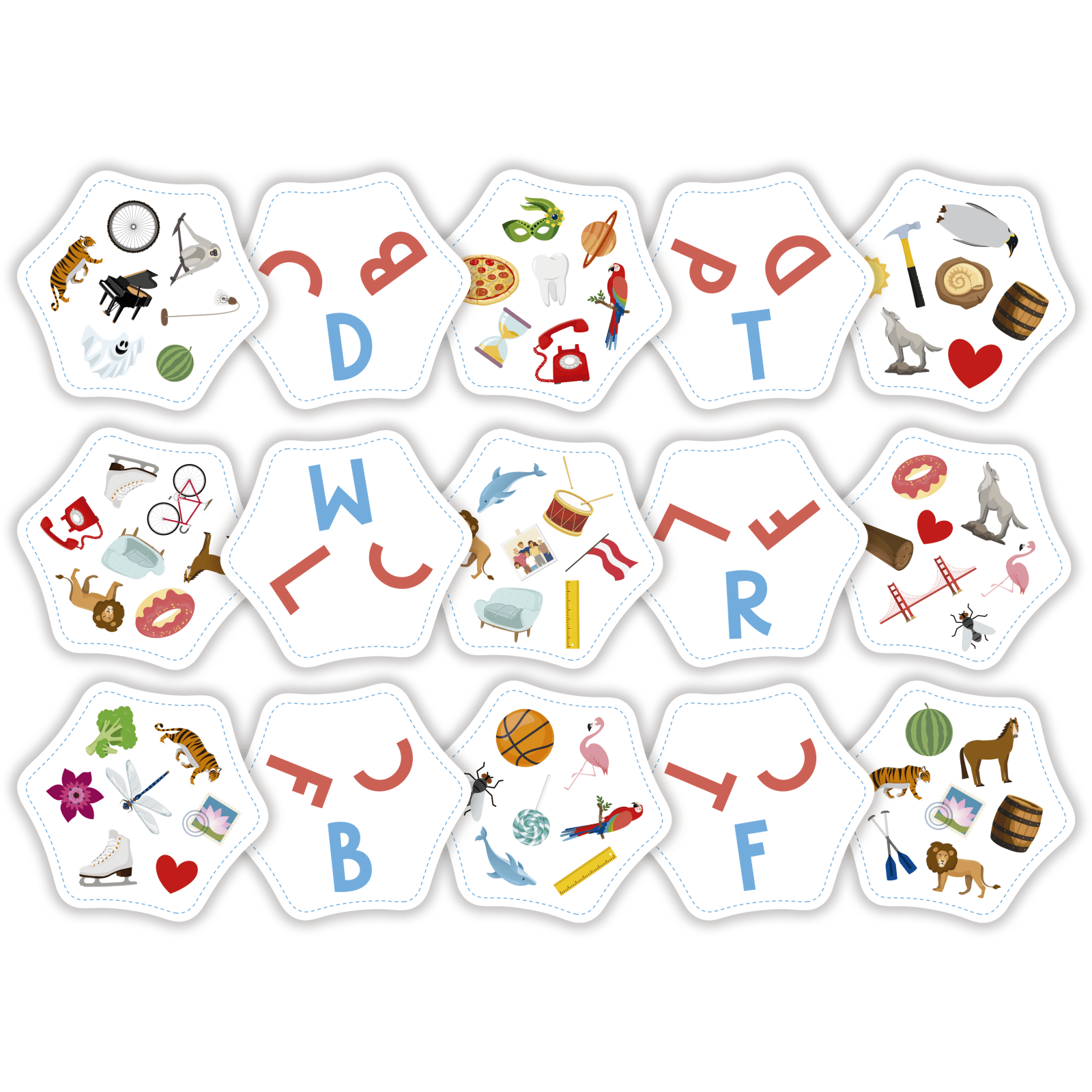 JUEGO DE CARTAS FLEXIQ ·ENLAZA LETRAS· - Happy Moments Baby