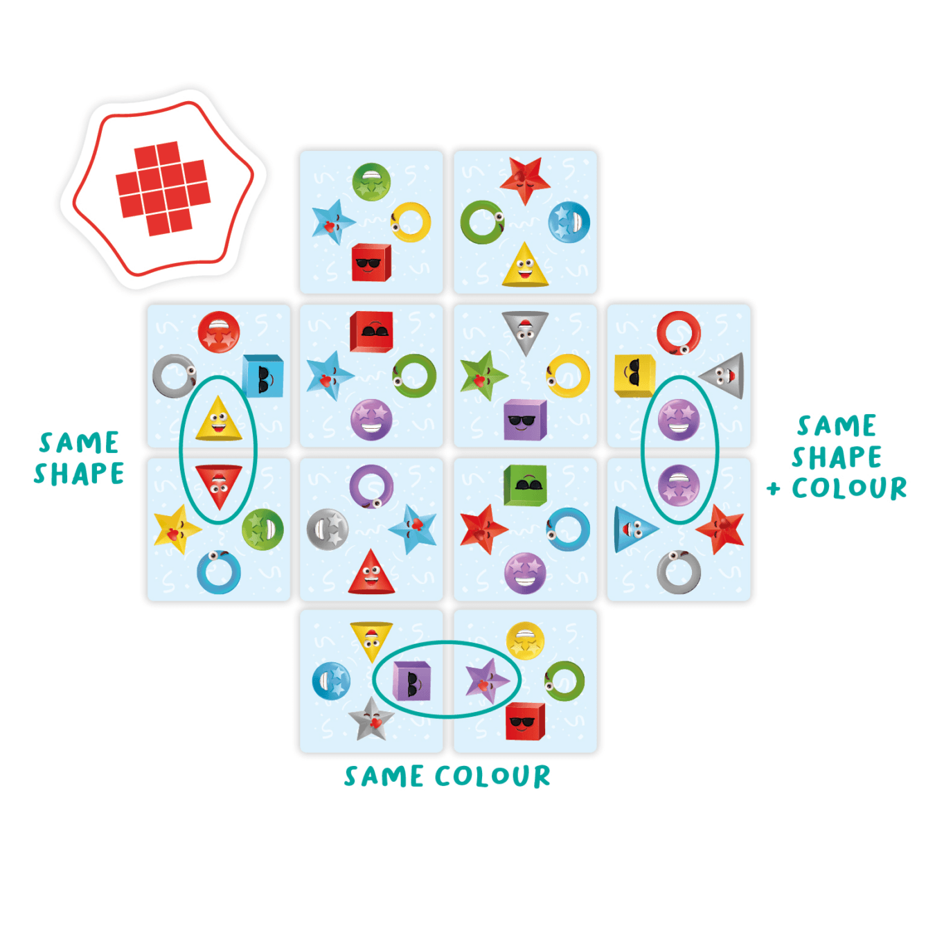 JUEGO DE CARTAS FLEXIQ ·PATTERN PARTY!· - Happy Moments Baby