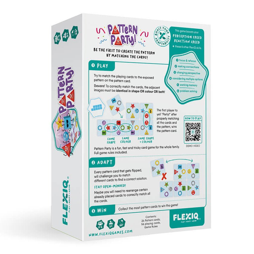 JUEGO DE CARTAS FLEXIQ ·PATTERN PARTY!· - Happy Moments Baby