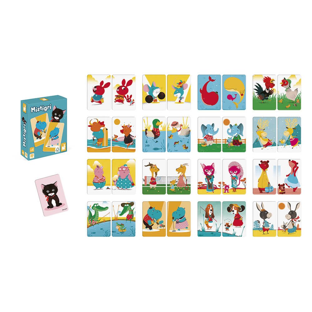 JUEGO DE CARTAS JANOD ·MISTIGRI· - Happy Moments Baby