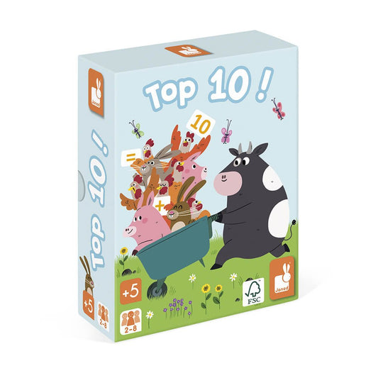 JUEGO DE CARTAS JANOD ·TOP 10· - Happy Moments Baby