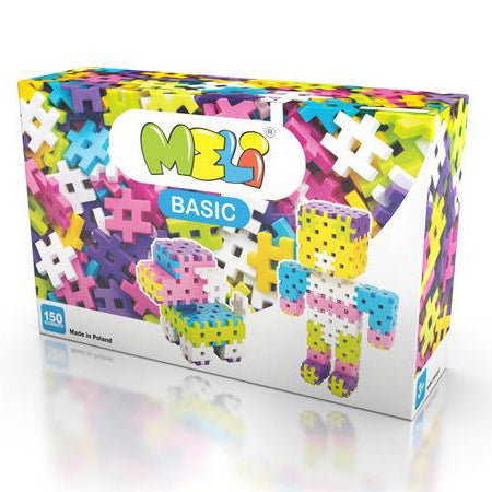 JUEGO DE CONSTRUCCIÓN BLOQUES MELI ·150 PIEZAS BASIC PASTEL· - Happy Moments Baby