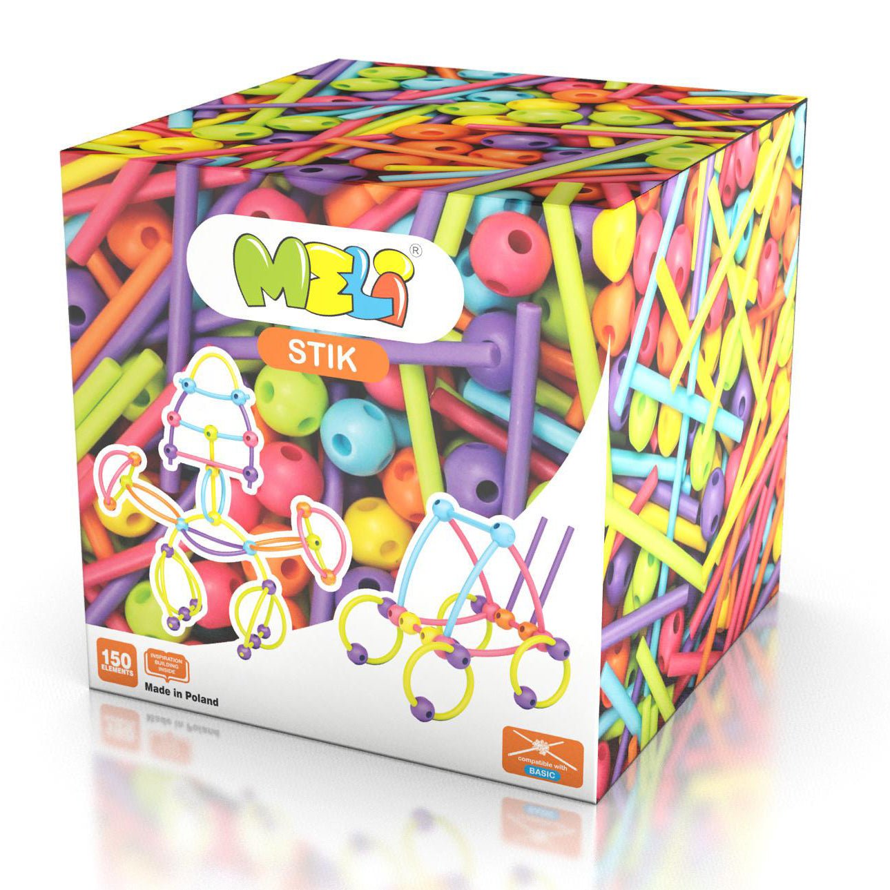 JUEGO DE CONSTRUCCIÓN BLOQUES MELI ·STIK 150· - Happy Moments Baby