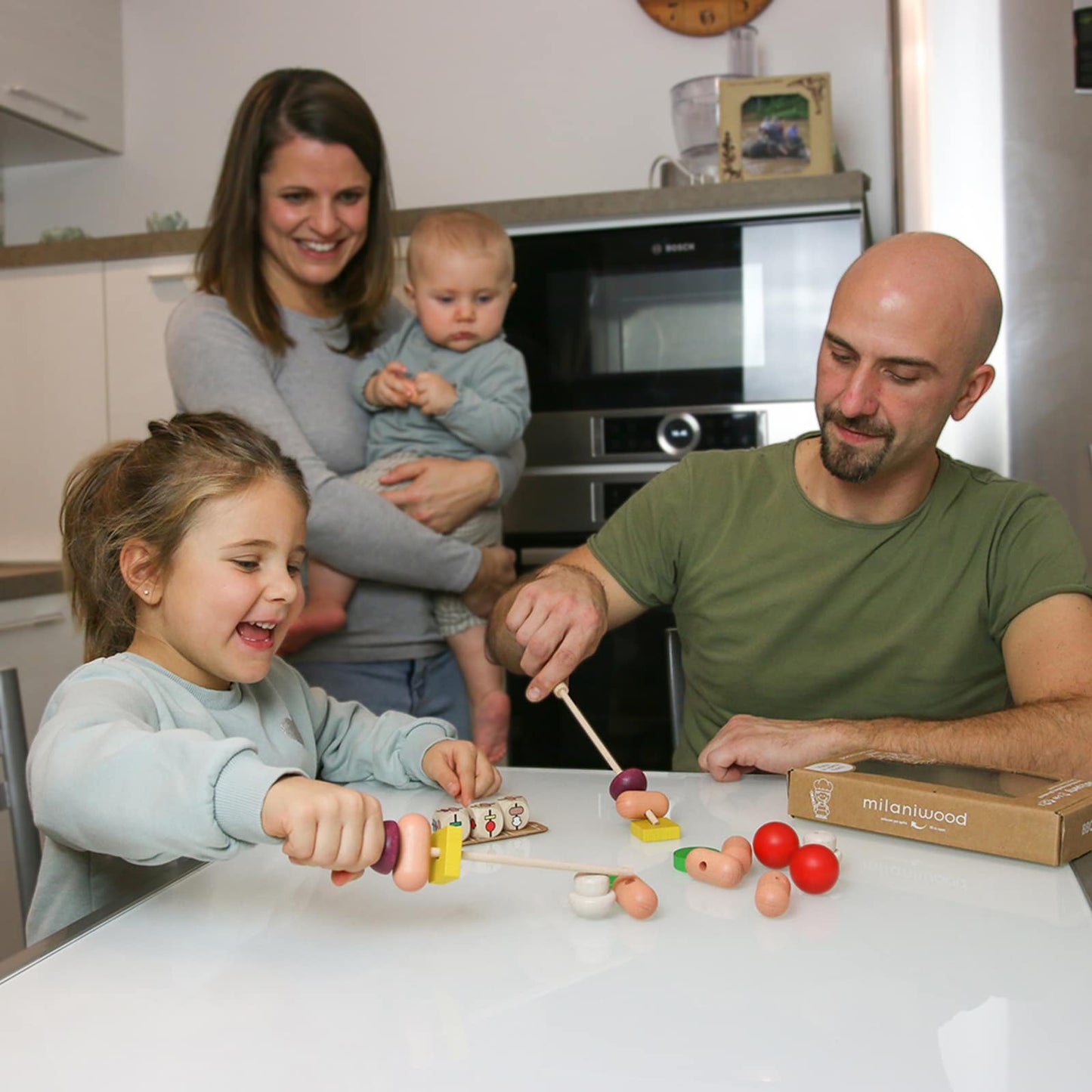 JUEGO DE MESA DE MADERA ·BBQ PARTY· - Happy Moments Baby