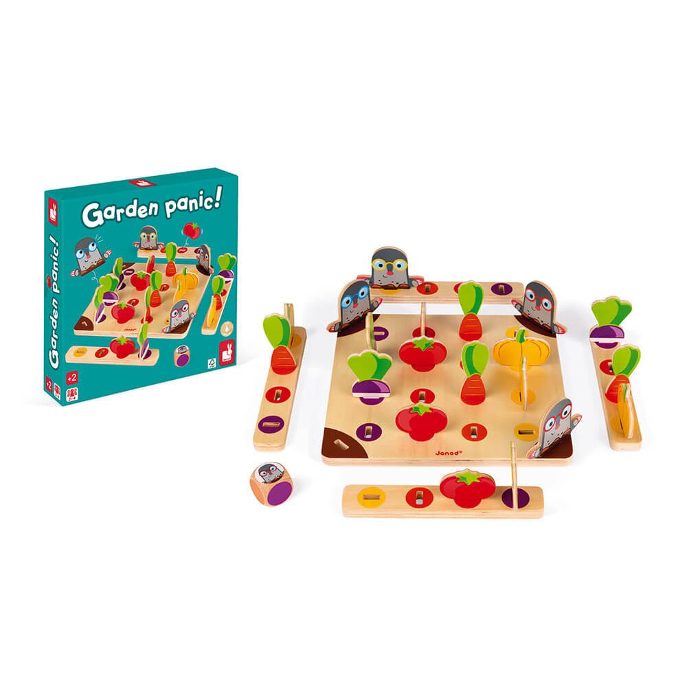 JUEGO DE MESA DE MADERA JANOD ·GARDEN PANIC· - Happy Moments Baby
