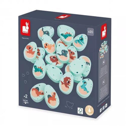 JUEGO DE MESA DE MADERA JANOD ·MEMORY DINO· - Happy Moments Baby