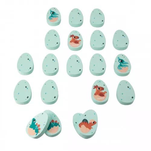 JUEGO DE MESA DE MADERA JANOD ·MEMORY DINO· - Happy Moments Baby