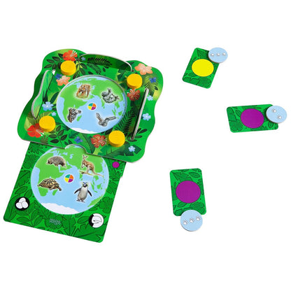 JUEGO DE MESA HABA ·ANIMALES DEL MUNDO· - Happy Moments Baby