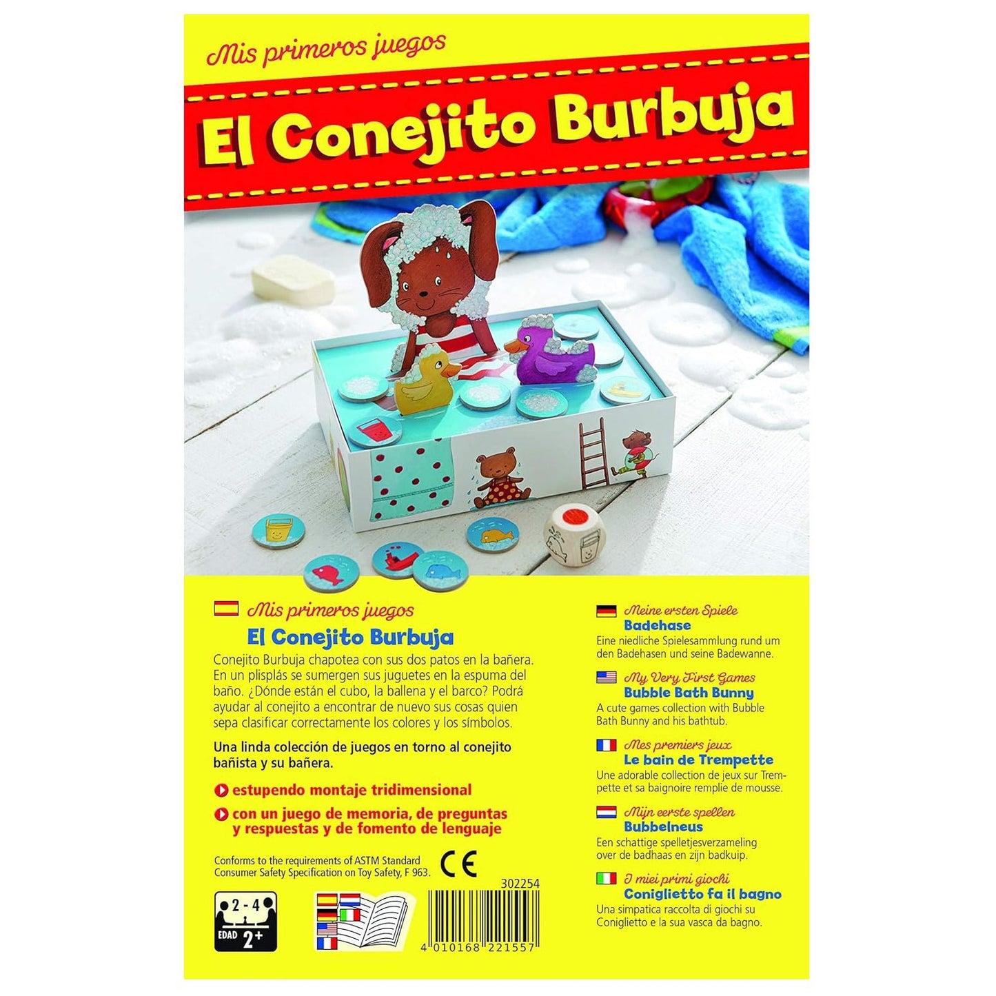 JUEGO DE MESA HABA ·EL CONEJITO BURBUJA· - Happy Moments Baby