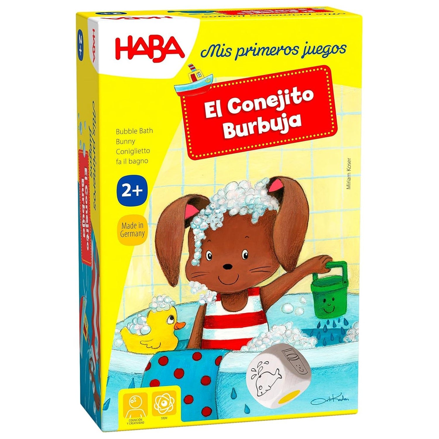JUEGO DE MESA HABA ·EL CONEJITO BURBUJA· - Happy Moments Baby